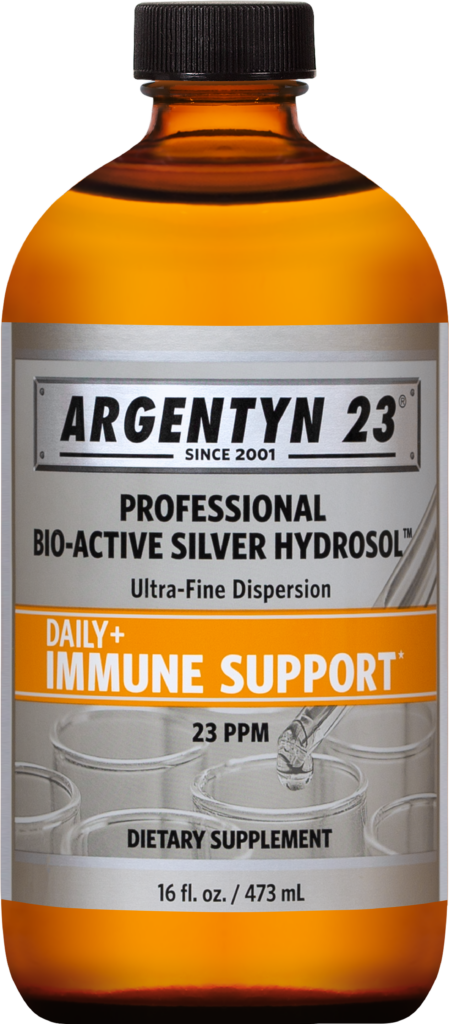Argentyn 23 Professional Bio-Active Silver Hydrosol for Immune Support – Colloidal Silver, 23ppm, 32oz (946mL) – Twist-Top